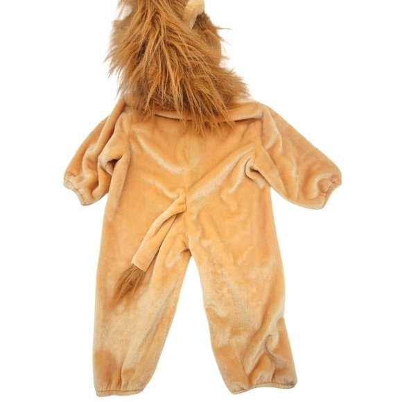 Fantasy World SOFT Lion Baby 12-18 Months Costume Zip Front Plush Hooded Animal - Picture 4 of 4